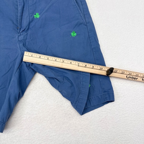 Vineyard Vines Breaker Shorts Mens Size 32 Blue Irish Clover St Pattys Preppy - Picture 9 of 9